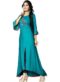 Attractive Blue Rayon Cotton Party Wear Kurti