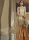 Renowned Green Chanderi Silk Embroidered Wrok Party Wear Palazzo Suit