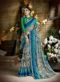 Palak Treditional Green and Blue Party Wear Saree