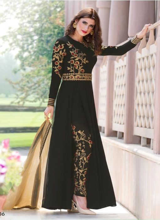 Miraamall Gulzaar 2100 Series Designer Black Salwar Kameez