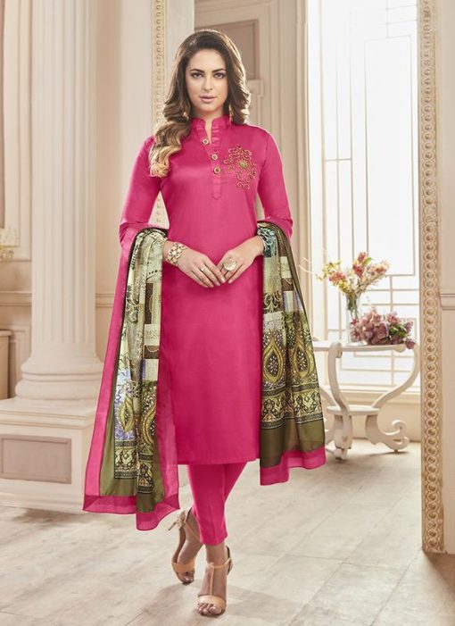 Kavya Designer Pink Churidar Salwar Suit