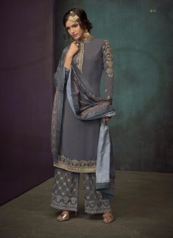 Sarthi Grey Designer Palazoo Salwar Suit