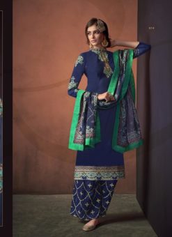 Sarthi Blue Designer Palazoo Salwar Suit