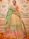 Wonderful Pink Jacquard Silk Zari Weaving Designer Lehenga Choli