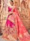 Sublime Multicolor Jacquard Silk Zari Weaving Designer Lehenga Choli