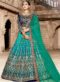 Excellent Green Art Silk Resham Work Designer Lehenga Choli