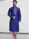Miraamall Auqa Blue Cotton Mens Wear Designer Readymade Kurta Payjama