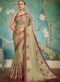 Lovely Grey Georgette Printed Casual Wear Saree