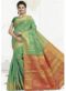 Attractive Green Banarasi Silk Zari Work Wedding Saree