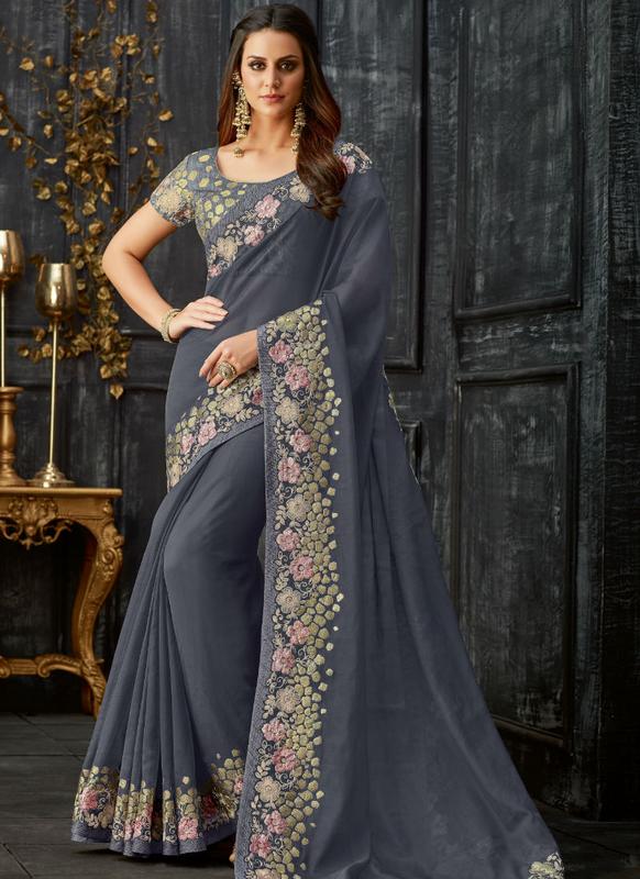 Glitter Saree Party Wear With Price Buy Online Collection