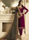 Luxurious Grey Satin Georgette Embroidered Work Designer Churidar Salwar Kameez