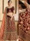 Attractive Maroon Velvet Embroidered Work Designer Bridal Lehenga Choli