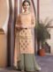Excellent Teal Georgette Lace Designer Pakistani Salwar Kameez