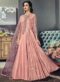 Lovely Red Tussar Silk Designer Floor Length Anarkali Salwar Kameez