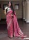 Hitansh Maroon Designer Banarasi Silk Saree