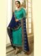 Violet Satin Georgette Designer Party Wear Churidar Salwar Kameez
