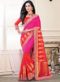 Black And Red Cotton Silk Printed Casual Wear Saree