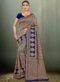 Purple Banarasi Silk Zari Weaving Traditional Saree