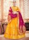Navy Blue Jacquard Silk Zari Weaving Wedding Lehenga Choli