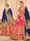 Yellow Jacquard Silk Zari Weaving Wedding Lehenga Choli