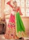 Green Jacquard Silk Zari Weaving Wedding Lehenga Choli