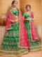 Green Banglori Silk Embroidered Work Wedding Lehenga Choli