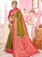 Multicolor Silk Zari Weaving Wedding Saree