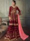 Cream Georgette Embroidered Work Pakistani Suit