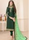 Green Georgette Embroidered Work Palazzo Suit