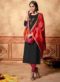 Maroon Designer Net Embroidered Work Anarkali Salwar Suit