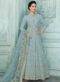 Off White Georgette Lakhnavi Work Designer Anarkali Suit