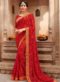 Red Georgette Bandhani Traditional Saree