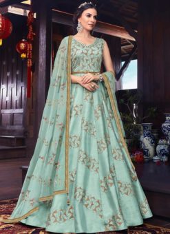 Buy Designer Silk Wedding Salwar Suit