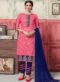 Pink Banarasi Silk Party Wear Salwar Kameez