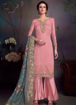 Pink Georgette Party Wear Salwar Kameez