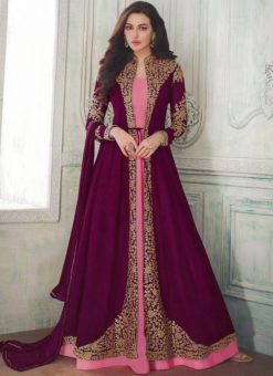 Beautiful Designer Purple Indo Western Suit