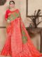 Brown Silk Zari Weaving Wedding Saree