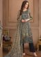 Magent Georgette Printed Casual Salwar Suit