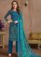 Magent Georgette Printed Casual Salwar Suit