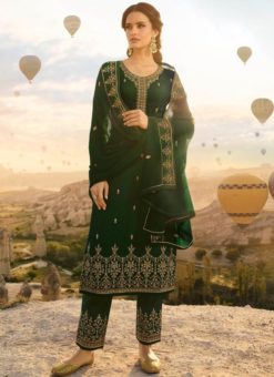Green Georgette Designer Salwar Suit