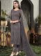 Brown Georgette Embroidered Designer Palazzo Suit