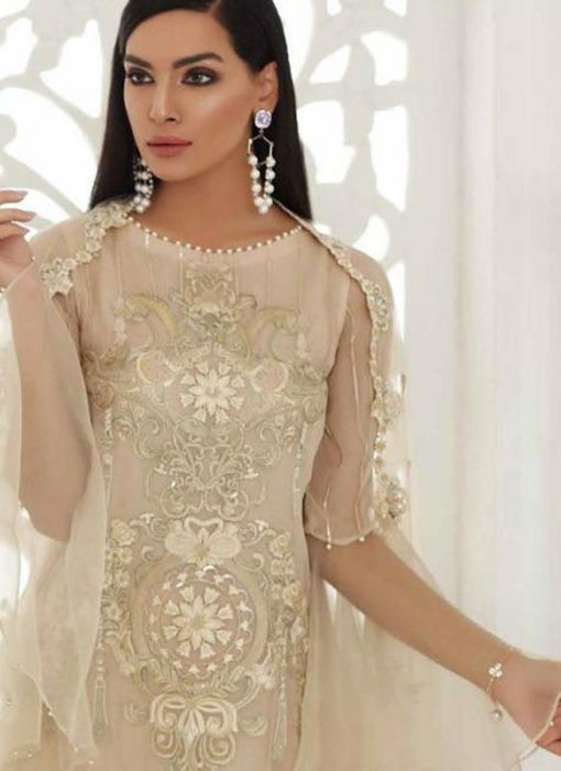 Off White Georgette Designer Pakistani Suit