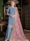 Party Wear Pink Satin Designer Palazzo Suit
