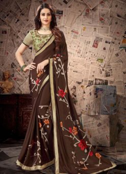 Designer Casual Wear Tussar Silk Saree