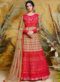Glorious Beige Fancy Net Designer Anarkali Suit