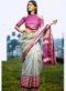 Superb Light Pink Art Silk Casual Wear Saree