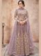Lovely Grey Net Designer Wedding Anarkali Suit