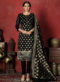 Majestic Pink Designer Banarasi Silk Churidar Salwar Suit