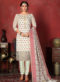 Lovely Multicolor Designer Banarasi Silk Churidar Salwar Suit