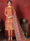 Splendid Pink Designer Banarasi Silk Churidar Salwar Suit